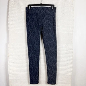 WOOLX black and gray printed merino wool high rise leggings SIZE SMALL - Picture 1 of 7