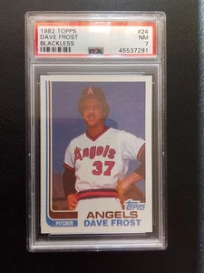 1982 Topps True Pure Blackless #24 Dave Frost C Sheet Psa 7 Pop 2 - Bild 1 von 2