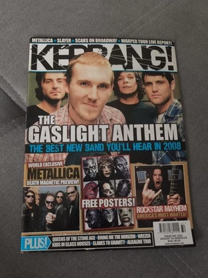 Kerrang! 1222 The Gaslight Anthem, Metallica, Slayer, Rockstar Mayhem, 5 Posters - Image 1 of 4