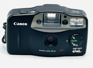 Canon Sure Shot Owl Date AF Point & Shoot 35mm Film Camera Tested Working - Picture 1 of 12