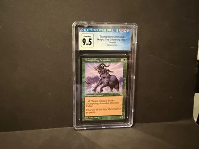 Trumpeting Armodon 1997 Tempest MTG Magic Gathering Card Graded 9.5 CGC - Image 1 of 3