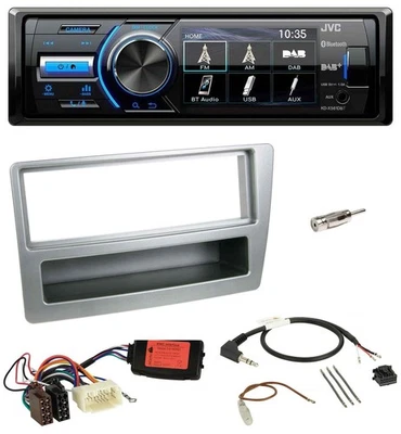 JVC Bluetooth Lenkrad USB DAB Autoradio für Honda Civic 2004-2006 silber - Bild 1 von 4