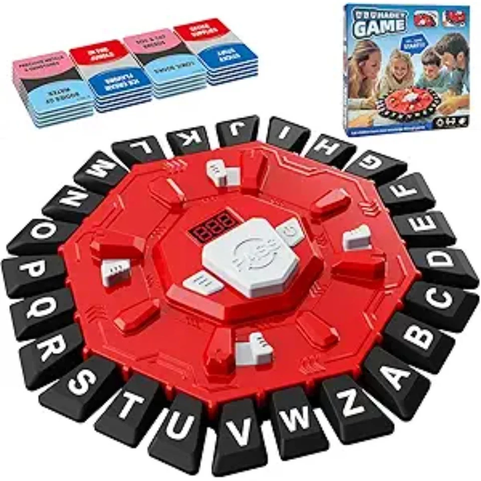 Word Board Games Alphabet Games Fast-Paced Family Board Game Xmas Gifts - Image 1 of 4