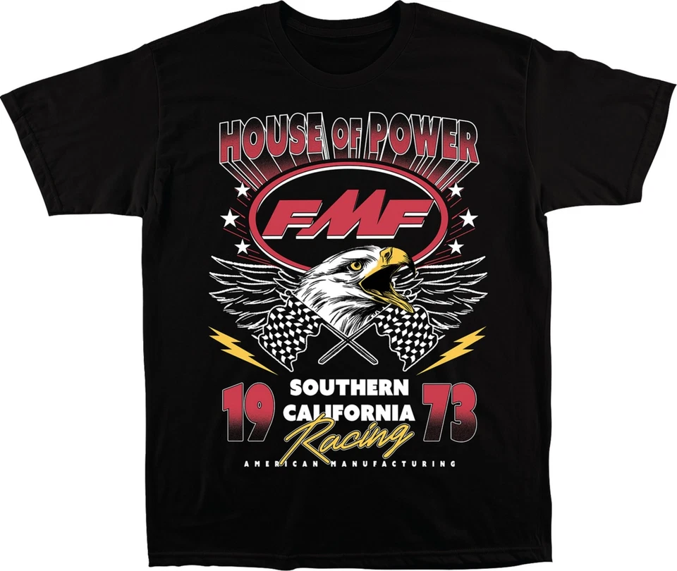 FMF Overdrive Mens Short Sleeve T-Shirt Black - Image 1 of 1