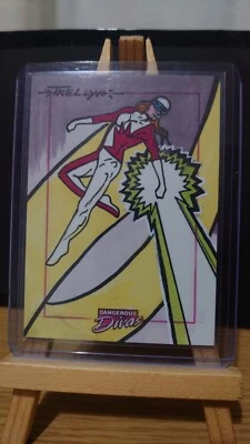 Marvel Dangerous Divas Heather McNeil Hudson Sketch Card By Tom Kelly  - Image 1 of 2