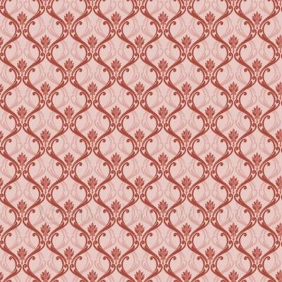 Miniatura per Casa Delle Bambole Rosso Classico Carta da Parati Design - Immagine 1 di 4