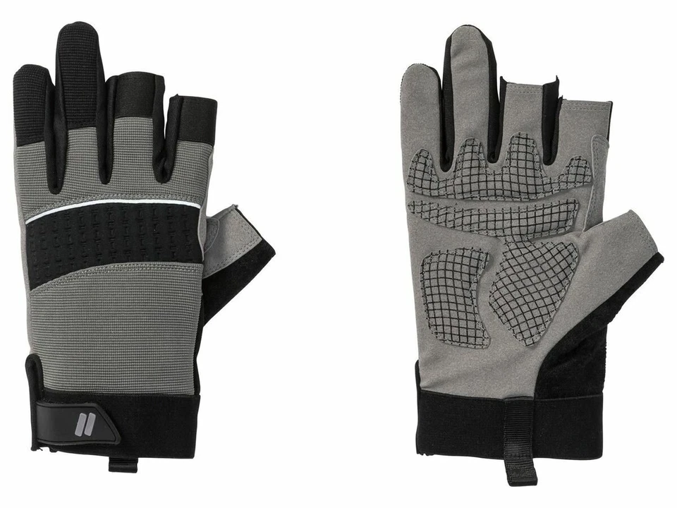 POWERFIX 3 Cut Finger Handschuh Mechaniker Handschuhe Arbeitshandschuhe Finger Frei 10 11