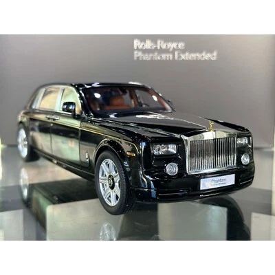 KYOSHO 1:18 Rolls-Royce Phantom Extended Diamond Black Diecast Metal Model Car - Image 1 of 4