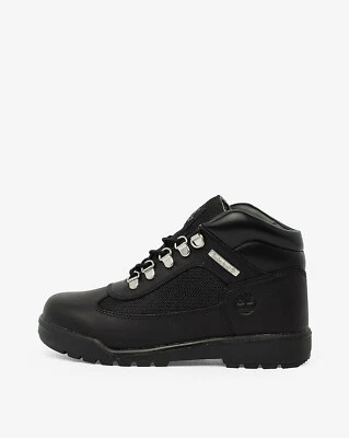 [TB0159060011] Timberland Field Boot Youth Premium Mid Lace Up Boot Black *NEW* - Image 1 of 4