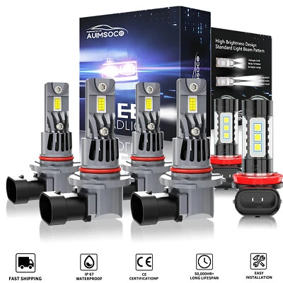 Para Nissan Quest 2004 2005-2009 - 6x faros LED haz alto bajo bombillas antiniebla Foto 1 de 4