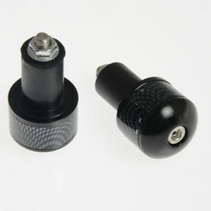Bar End 13 & 17mm Scooter Motorcycle Weights Universal Handlebar Inners Black - Foto 1 di 1
