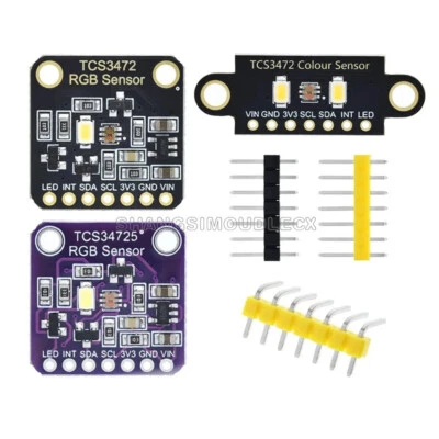 NEW TCS34725 RGB Color Recognition Sensor Module Bright Light Sensor TCS3472XFN