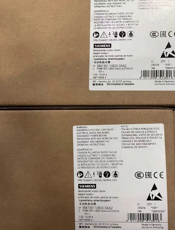 Arrancador directo estándar 3RK1301-1JB00-0AA2 nuevo en stock FEDEX o ups Foto 1 de 1