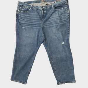 Jeans donna ragazzo Torrid gamba dritta 28S blu vita media 27,5” nuovo con etichette cucitura interna - Foto 1 di 18