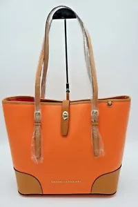Bolso de hombro Dooney & Bourke Claremont Dover coral naranja cuero nuevo con etiquetas $298 - Imagen 1 de 8