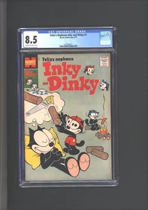 Felix's Nephews Inky And Dinky #1 CGC 8.5 Hot Dog Cover 1957 - Picture 1 of 2