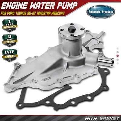 Engine Water Pump w/ Gasket for Ford Taurus 1995-2007 Windstar Mercury Sable OHV - Image 1 of 4
