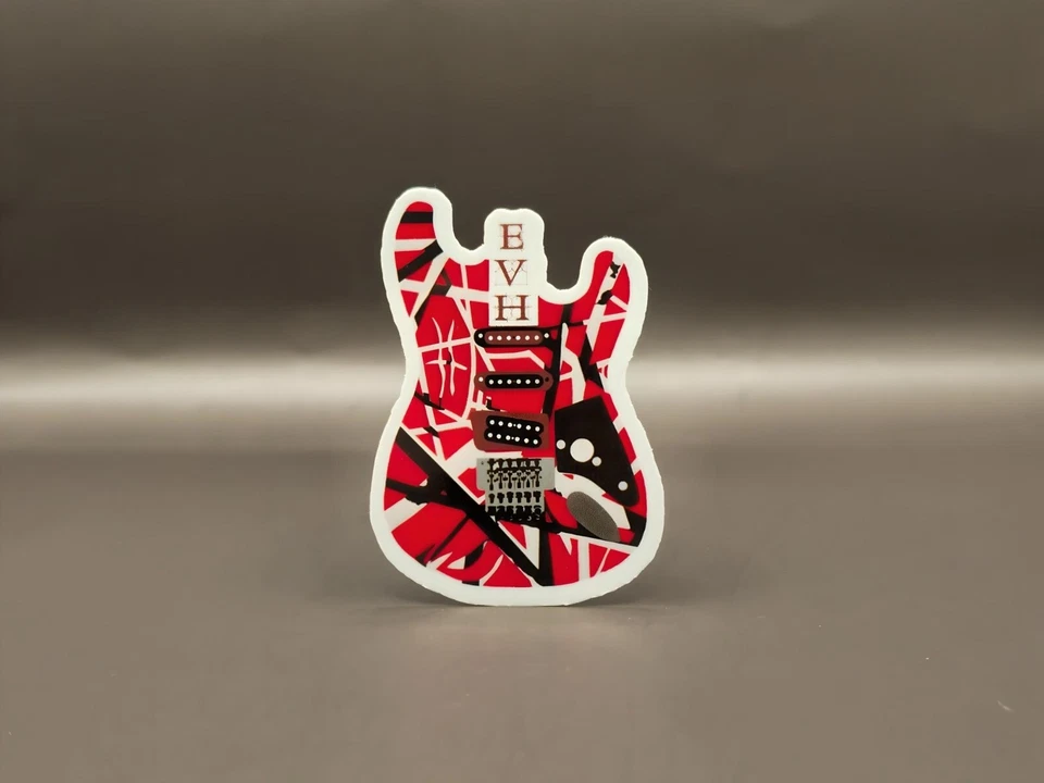 Eddie Van Halen Vinyl Stickers Band Logo Rock Music EVH Tribute Rock N Roll 80's - Image 1 of 1