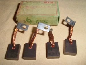 Kit spazzole 4x motorino avviamento carboni Heid NSU Fiat Jagst Neckar Saab 55-60 NUOVO - Foto 1 di 3