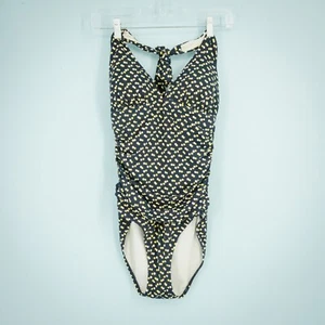 Traje de baño de una pieza con halter fruncido acanalado lunares Rodas talla 8 Boden - Imagen 1 de 6