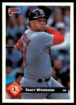 1993 Donruss Baseball Card Tracy Woodson St. Louis Cardinals #652 - Image 1 of 2