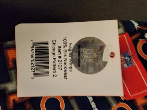 NFL Chicago Bears Neck Tie 100% Silk Sports Fan NEW Football Cover
