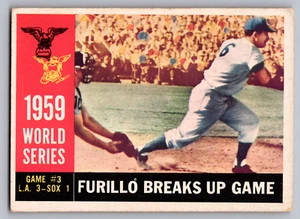 1960 TOPPS #387 CARL FURILLO BREAKS UP GAME WHITE BACK - Picture 1 of 3