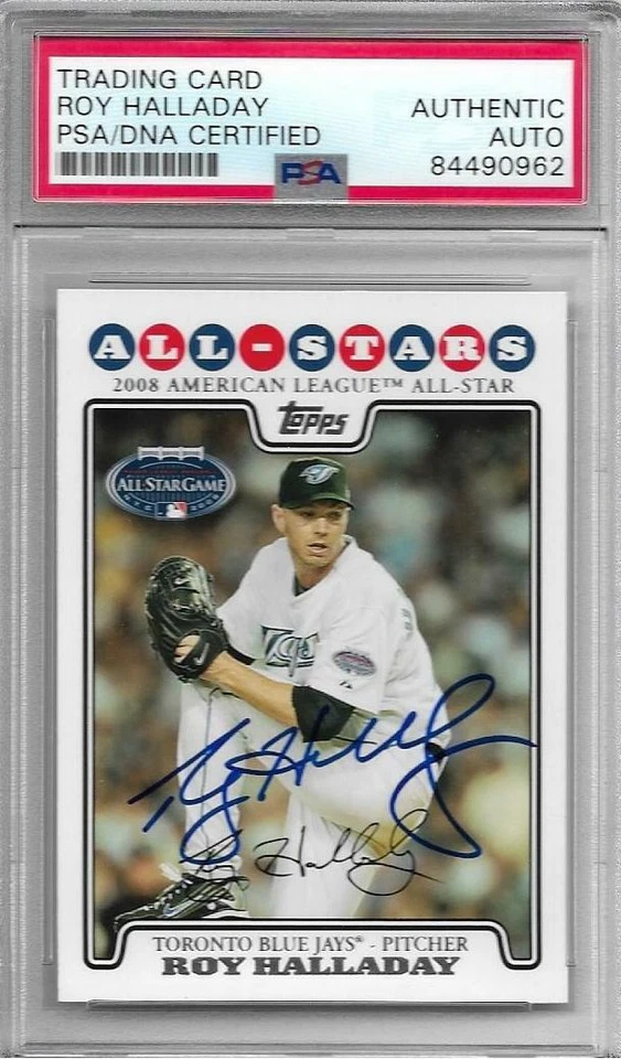 Roy Halladay Signed Auto 2008 Topps Update All-Star Toronto Blue Jays Card - PSA - Image 1 of 1