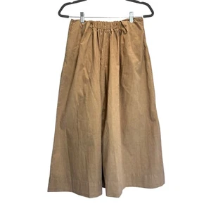 Free People Pants Wide Leg Women Size XS Cotton Camel Bohemian Elastic Waist - Picture 1 of 11