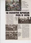 advertising Pubblicità-MOTO APRILIA CROSS  1978-MOTOITALIANE MOTOCROSS  EPOCA