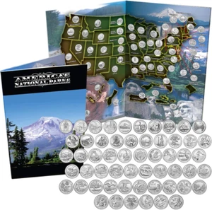 National Park Quarters Complete Date Set America the Beautiful Coins in Deluxe C - Picture 1 of 12