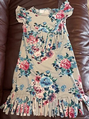 Vestido con flecos para niñas talla 4 Foto 1 de 2