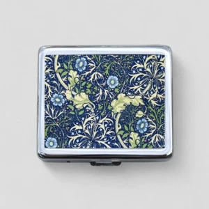 Art Nouveau 8 Day Pill Box, 7 Day Pill Box, Travel Pill Case, Floral Case - Picture 1 of 4