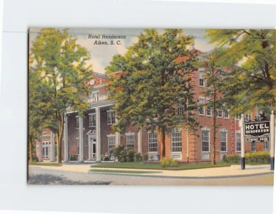 Postcard Hotel Henderson Aiken South Carolina USA - Image 1 of 2