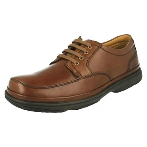 Clarks SWIFT MILE Mahagoni Leder FLEXLIGHT Schuh Herren UK-8 G EU-42 M - Bild 1 von 9