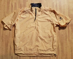 SUNICE Typhoon Yellow Pullover Windbreaker ~ Men's Medium M ~ Quarter Zip Top - Picture 1 of 7