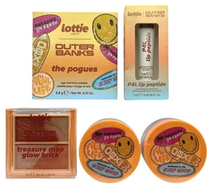 5 PCS Lottie Outer Banks Lip/Cheek Blush Glow Brick Shadow Palette Lip Peptide - Picture 1 of 11