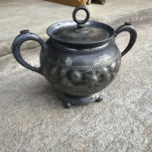 VTG 1906 Meriden Britannia Assyrian Head silver sugar bowl - Picture 1 of 8