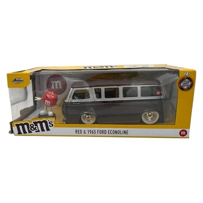 Jada Toys M&M's 1965 Ford Econoline 1:24 Die Cast Van (caixa danificada!!!) - Imagem 1 de 4