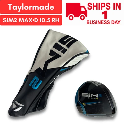 TaylorMade SIM2 MAX D 10.5* testa driver destra USATA con copricapo SPEDIZIONE VELOCE - Immagine 1 di 4