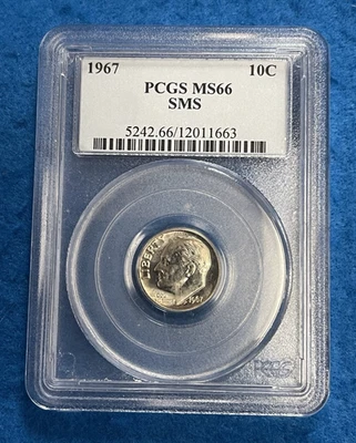1967 SMS Roosevelt Dime PCGS MS66 - Image 1 of 4