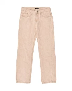MASSIMO DUTTI Womens Straight Jeans W26 L31 Beige AF07 - Picture 1 of 3
