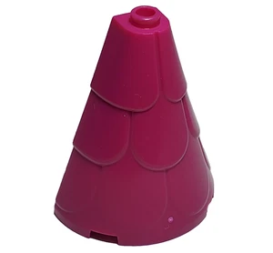 Lego 35563 Torre Techo 2x4x4 Medio Cono Forma con Tejas Magenta - Imagen 1 de 2
