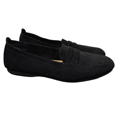 Zapatos Mocasines SONOMA Penny Para Mujer Talla 10 M Negros Imitación Gamuza Ortolite Eco Comfort Foto 1 de 4