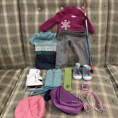 Lote de accesorios de patinaje sobre hielo MIA American Girl Doll Girl del año 2008 Foto 1 de 4