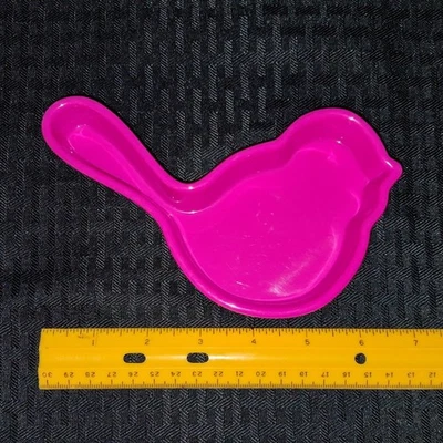 Nora Fleming NF01 Melamine Pink Bird Dish - Image 1 of 4
