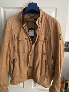 Men's Belstaff Cotton Racemaster Jacket in Light Camel sz54 - Picture 1 of 16