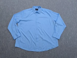 Flex Shirt Mens 3XL Light Blue Wrinkle Free Button Up Long Sleeve Dress - Picture 1 of 12