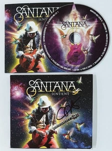 SIGNED Carlos Santana Sentient CD Cover & CD PSA DNA COA Authentic Autograph - Picture 1 of 3