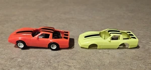 TYCO Chevrolet Corvette Slot Car Orange Yellow  Neon 440 X2 Corvette - Picture 1 of 9